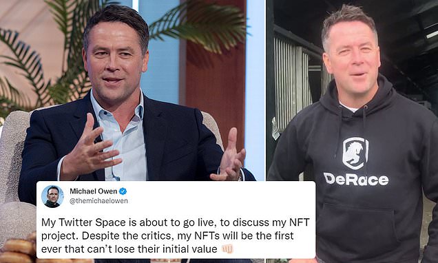 Michael Owen blasted for claiming his latest NFT range can't lose their value