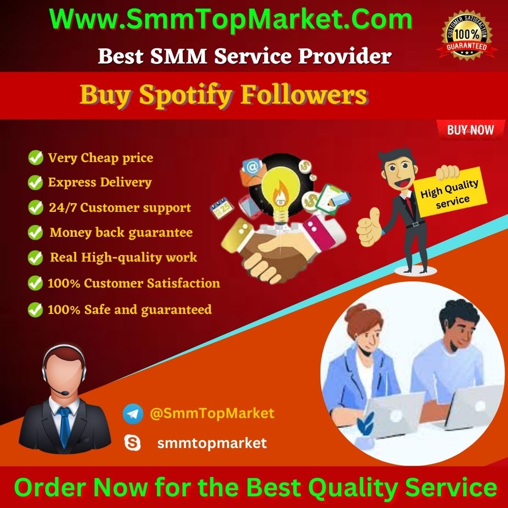 Buy Spotify Followers - SmmTopMarket
