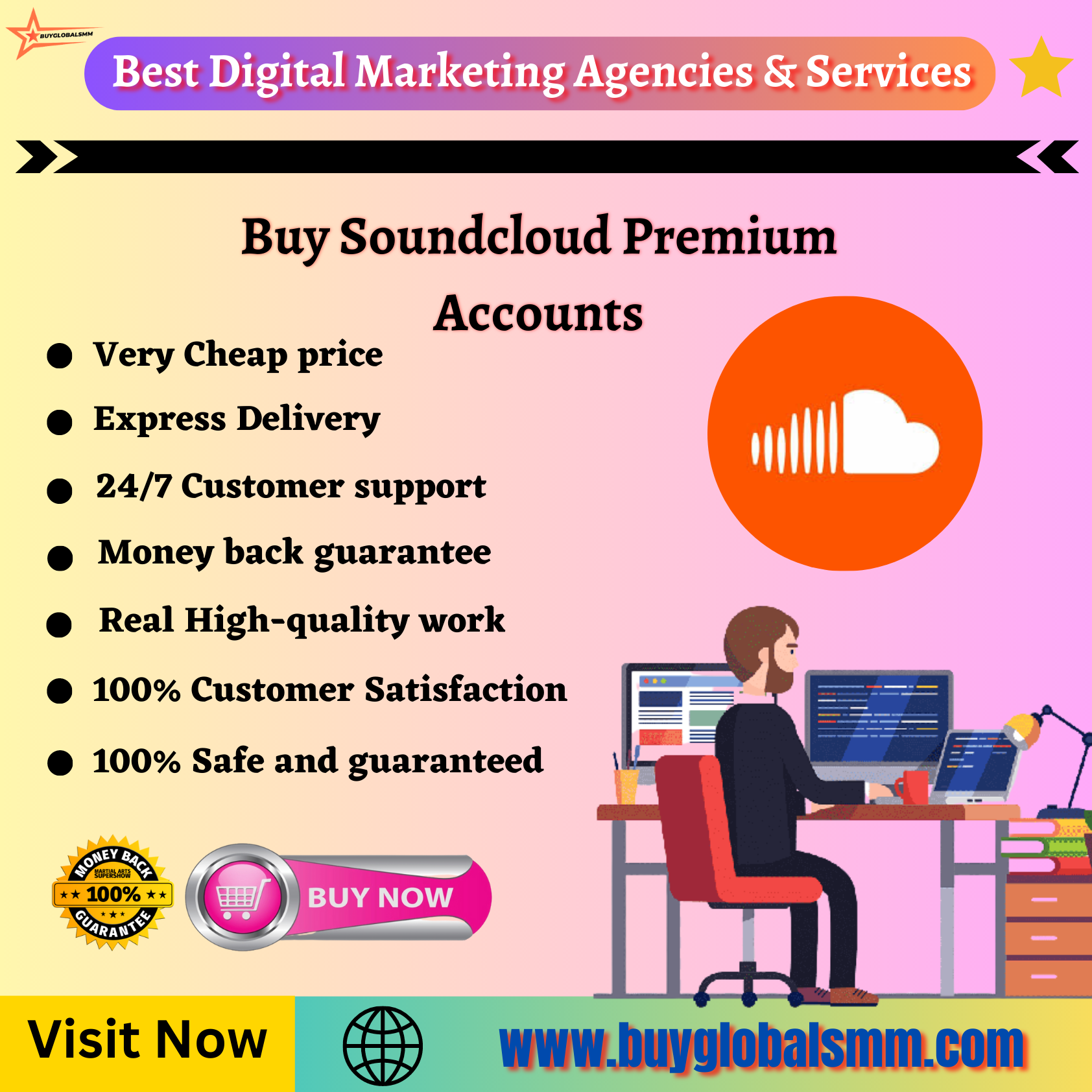 Buy Soundcloud Premium Accounts -