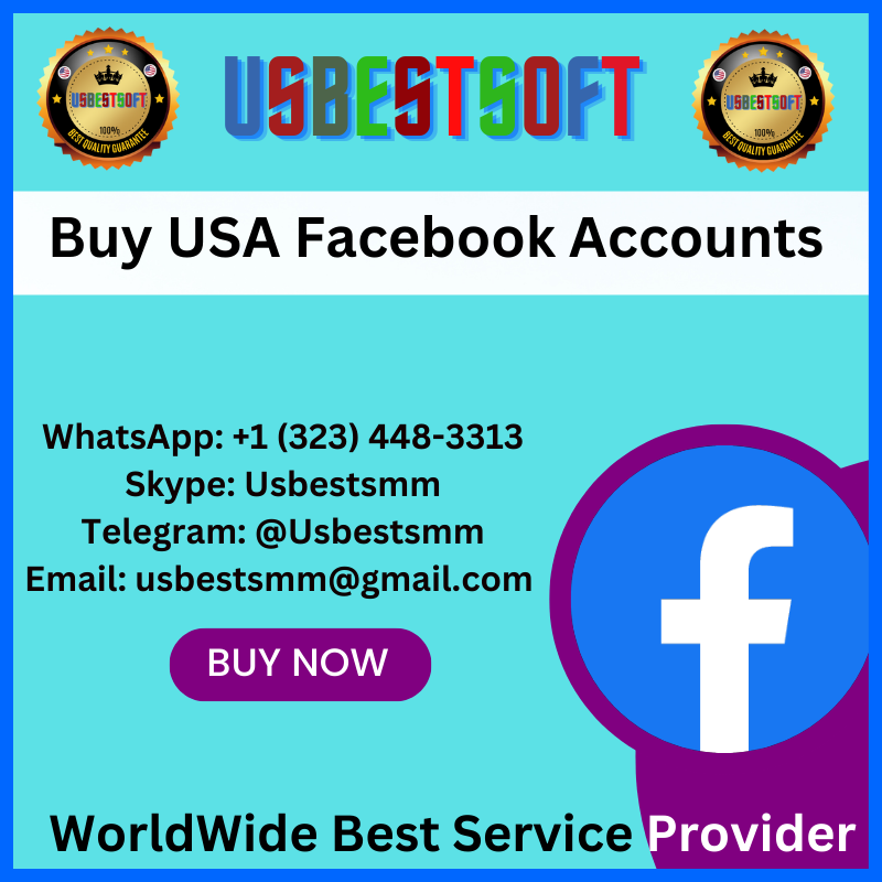 Buy USA Facebook Accounts - 100% Best Quality Accounts.