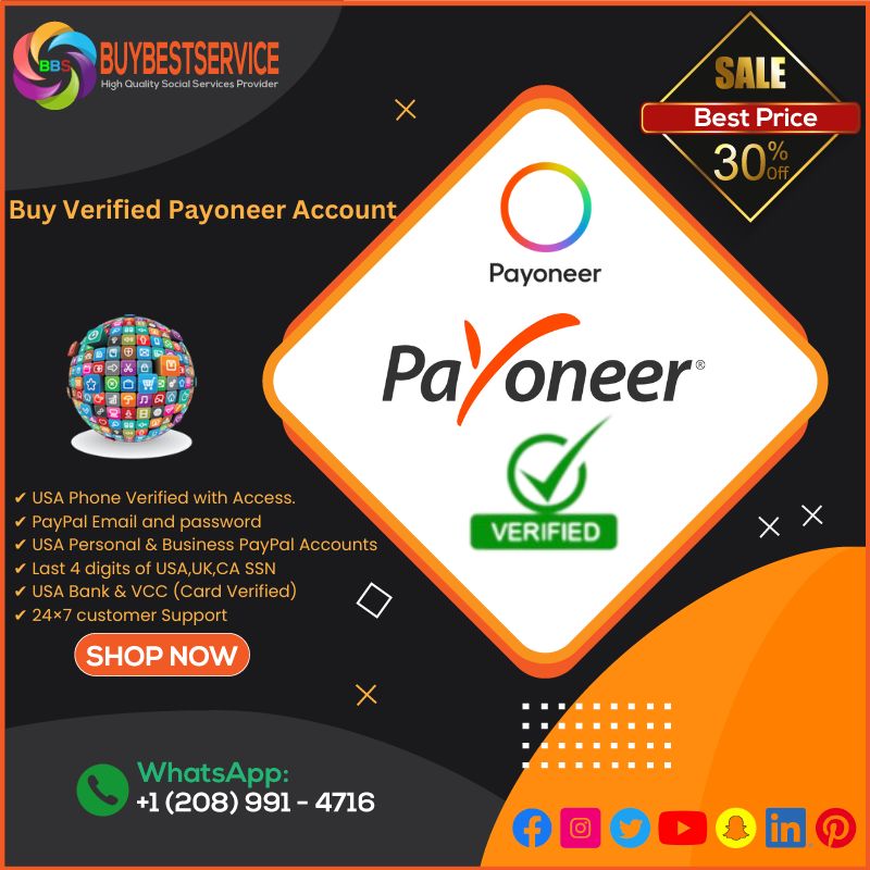 Buy Verified Payoneer Account - 100% Safe USA UK Payoneer