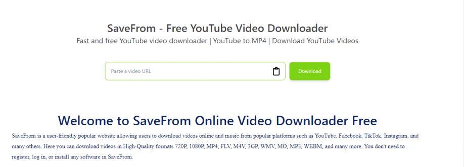 SaveFrom ouTube Video Downloader Cover Image